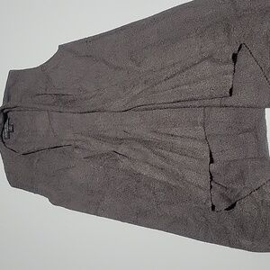 Barefoot Dreams Taupe Open Front Drapey Cardigan Vest XS